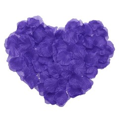 500pcs Artificial Rose Petals Fake Silk Flower Petals for Wedding, Purple