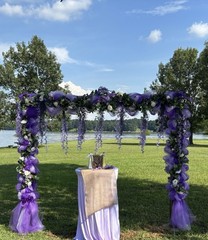Lot Wedding Shades Of Purple Artificial Flowers Garland Net Arch Or Decor Box 5
