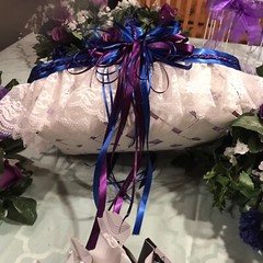 Wedding & More! Flower Basket Boutonnieres Corsages Royal Purple & Royal Blue