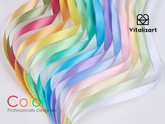 Satin Ribbon 3/8” x 14 Rolls 70 Yards Ribbon for Gift Wrapping 3/8 inch Pastel