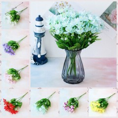US 4pcs 20 Heads Artificial Garden Orchid Floral Wedding Home Party Decorate