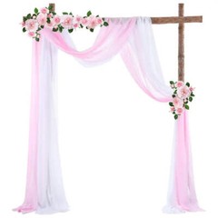 1pcs 6M Chiffon Fabric Drapes for Wedding Arch Ceremony Reception Decorations Sh