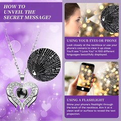 Valentines Day Gift Lighted Preserved Real Rose I Love You Purple Lid Set