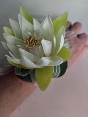 Cute little lotus wrist corsage