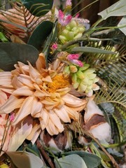 Professional Bridal Bouquet Silk Faux Flowers Colorful Spring Summer Loose Style