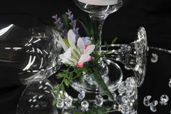 Wild flower: multi color bouquet w/ matching boutonierre