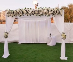 Wedding Arch Flowers,3.28ft Artificial Flowers Arrangement Swag