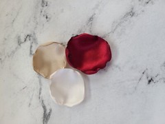 Burgundy Flower Girl Petals Beige Boho Wedding Ceremony Decor Proposal We Do