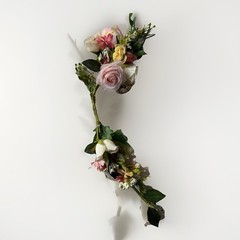 Artificial Multicolor Rose Swags Wedding Door Decoration Arrangement