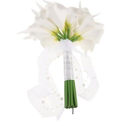Lily Bouquet Artificial Flower Bridal Bride Bouquets for Wedding