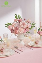 Artificial Flowers, Dusty Pink Silk Fake Flowers for DIY 1 A Dusty Pink