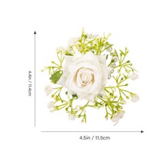 Set of 1 Adjustable Reusable Wrist Corsage for Weddings and Engagement Parties
