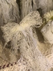 Triple Lace Wedding Bouquet Set