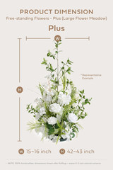 Elegant 2Pcs Free Standing Artificial Flower Arrangements for Weddings & Events