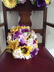 Wedding flowers bridal bouquets decoration sunflowers lavender purple or u pick