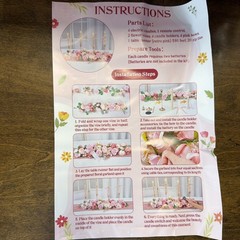 Candlestick Flour Decorations New In Box