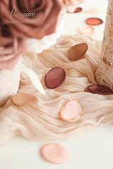 300Pcs Rose Petals Earth Tones Brown Faux Silk Flower Petals for Wedding Flower