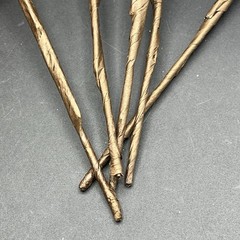 Black Velvet Ball Pick Artificial Floral Stem Deco Floral NEW ~ Set of 5 Stems