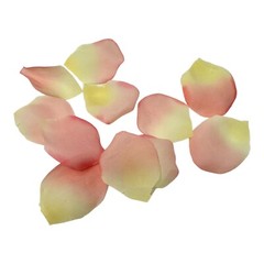 Vintage 90s Faux Rose Petals 2,000 Light Pink Yellow Artificial Flowers Love