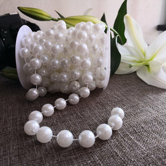 Pearl Strands, 14 Mm Large Pearls Garland Faux Crystal Beads Garland Spool Roll