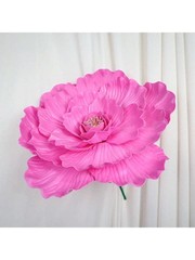 40cm Hot Pink Giant Artificial Peony Flower For Wedding Backdrop Decor