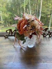 Bridal Wedding Bouquet Lovely Budget Handmade Faux Floral Champagne Yellow Pink