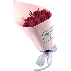 100 Pcs Foam Artificial Burgundy Roses Mini Fake Flowers Mini Artificial Fake