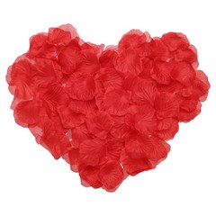 500pcs Artificial Rose Petals Fake Silk Flower Petals for Wedding, Red
