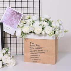 2 Packs Peonies Artificial Flowers, White Artificial Peonies, Centerpiece Table