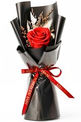 Preserved Red Rose Bouquet – Real Flowers for Delivery, Perfect Gift for Women,