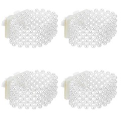 4 Pcs Wrist Flower Band Pearl Wristlet for Corsage Bracelet with Ribbon