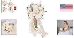 Beautiful 7.5in Silk Bouquet for Bride and Bridesmaids – Lasting Floral Elegance