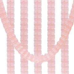 6Pcs 9.8ft Four-Leaf Paper Flower Garland Hanging Streamers Coral