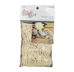 Studio his & hers Natural Beige Bohemian Crochet Bouquet Wrap