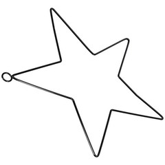 Stylish Star Wire Wreath Enhance Your DIY Skills with this Iron Frame Prop