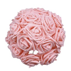 20pcs 7cm Artificial Flowers Foam Rose Fake Bride Bouquet Wedding
