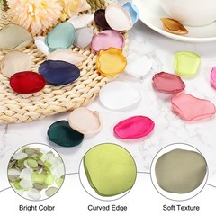400 Pcs Silk Rose Petals, Artificial Flower Fake Rose Petals Light Green Mixed