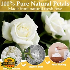 Koceko 4.59oz White Real Rose Petals