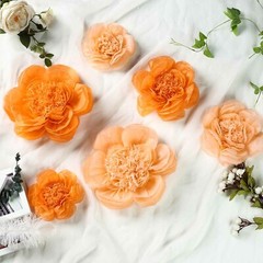 7 9 11 in Tissue Paper Peony Flowers Wall Backdrop Party Event Party Decorations