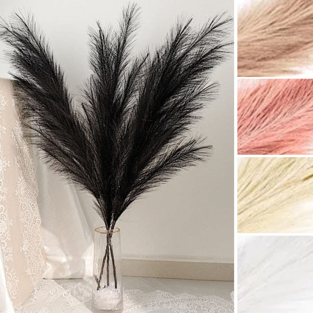 44″ Silk Pampas Grass Artificial Plant SPRAYS STEMS Party Events Decorations
