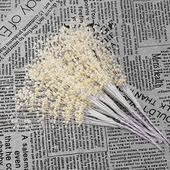 100Pcs Beaded Stick Bride Wedding Pearl Bouquet Party Decoration, 4Mm String Pea