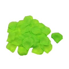 MELUOGE 1000Pcs Silk Sturdy Flower Rose Petals Wedding Party Pasty Grass Green