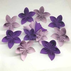 Origami Kusudama Flower Kit – Pre-folded – Ready To Glue Multi-coloured