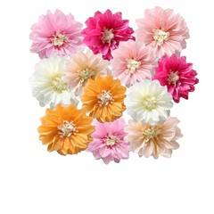 12pcs 10in 12in Paper Flowers Tissue 10inch+12inch, Multicolor Kit