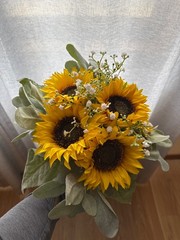 Wedding Bridal Bouquet Sunflower Set