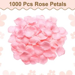 1000pcs Artificial Rose Petals Fake Silk Flower Petals for Wedding Pink