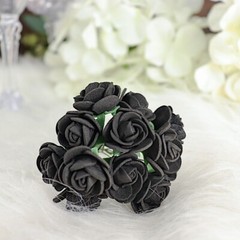4″ Faux ROSES ARTIFICIAL FOAM FLOWERS Stems Party Event Wedding DIY Decorations
