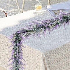 6ft Faux Lavender Garland – Purple Floral Decor for Weddings, 6ft-2pack
