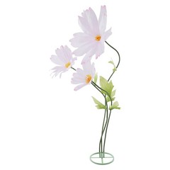 Wedding Decorative Giant Flowers Artificial Paper Daisy For Display Pink & Green