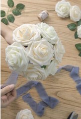 60 Foam Roses Artificial Flowers Wedding Bride Bouquet Home Party Decor
